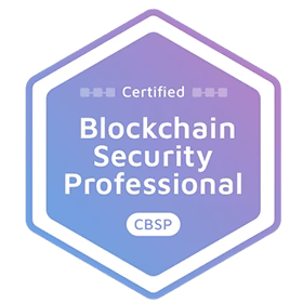 Blockchain security professional certificate