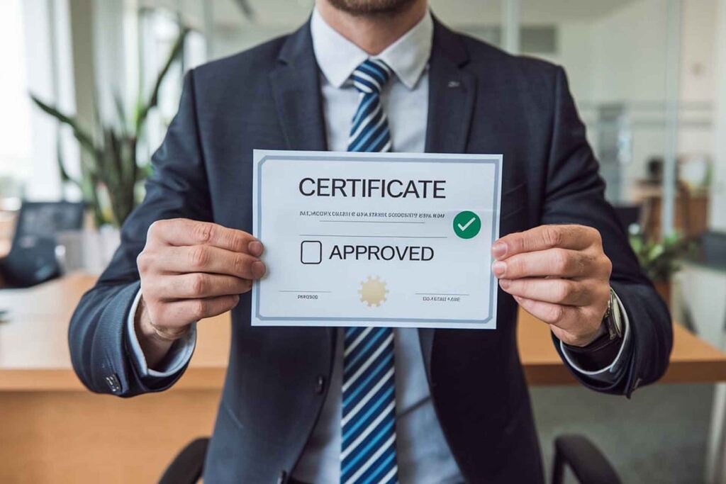 man-holds-up-sign-that-says-certificate